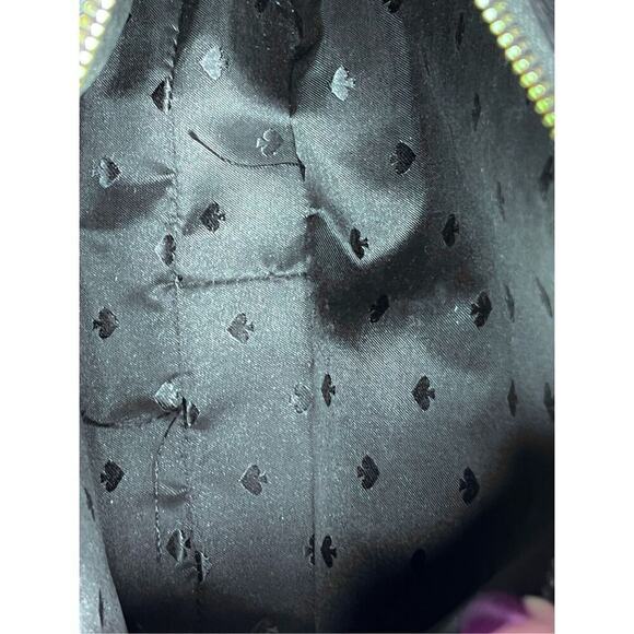 Kate Spade Leila Pebbled Leather Satchel Crossbody Handbag Black Very Nice $399 - Picture 10 of 13